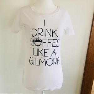 Gilmore Girls Tee T Shirt Top Graphic White Black